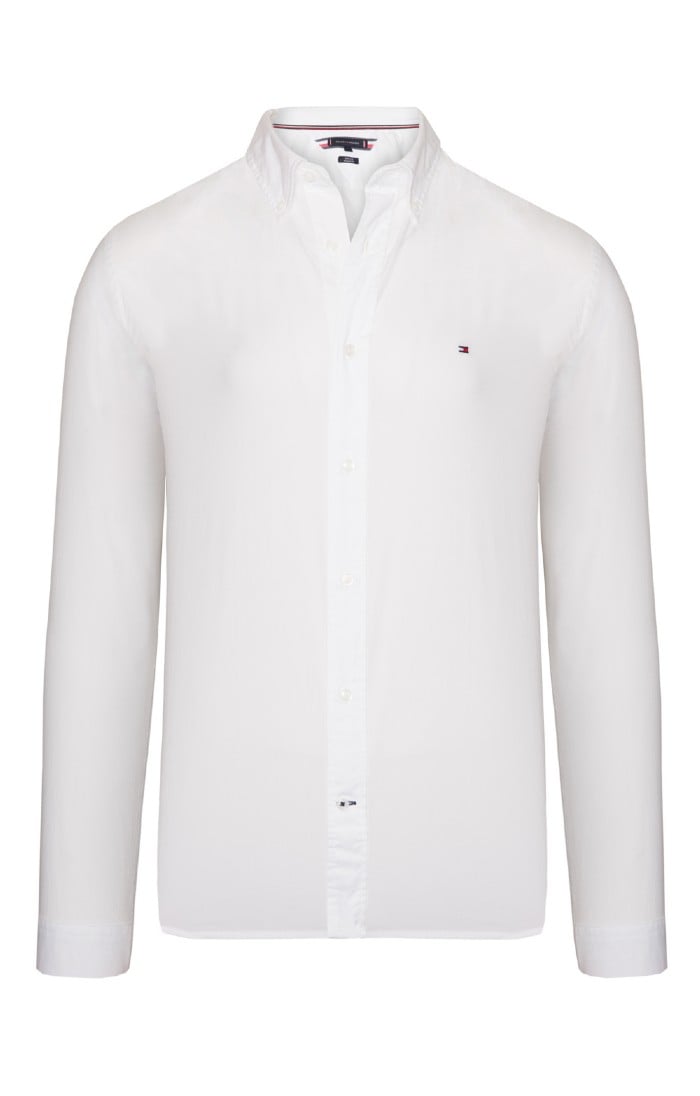 Mens Tommy Hilfiger Core Regular Fit Poplin Shirt - House of Bruar