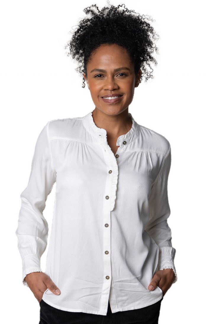 Ladies Lily Me Rita Frill Shirt White House of Bruar