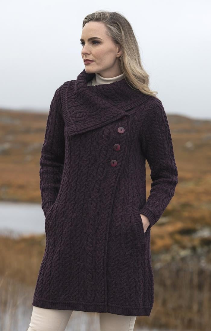 Ladies' Aran Knitwear | Aran Jumpers & Cardigans | House of Bruar