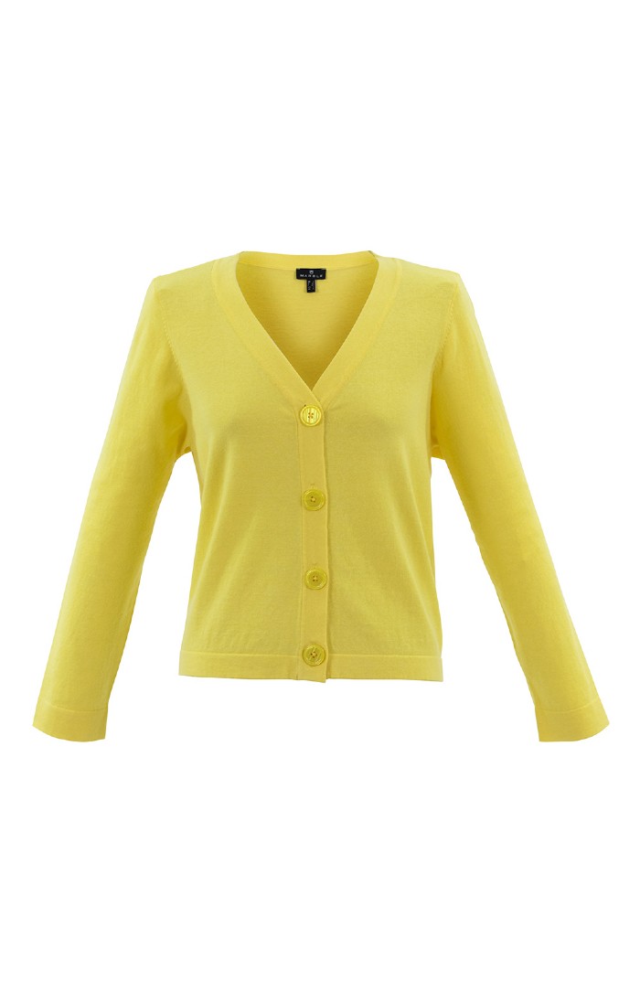 Ladies yellow cardigan sweater best sale