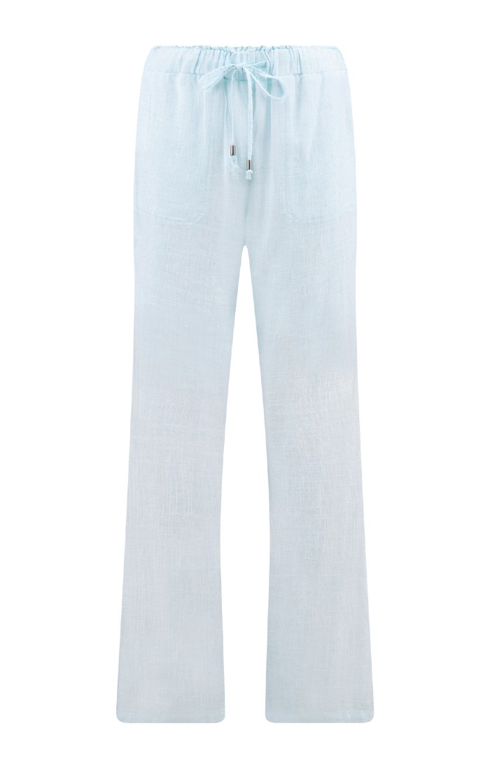 Ladies Woven Summer Trousers, White - House of Bruar