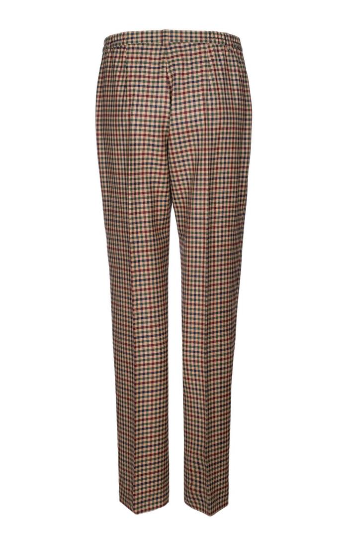 Checkered women's pants Aggy green edge | Circle Of Trust official webshop