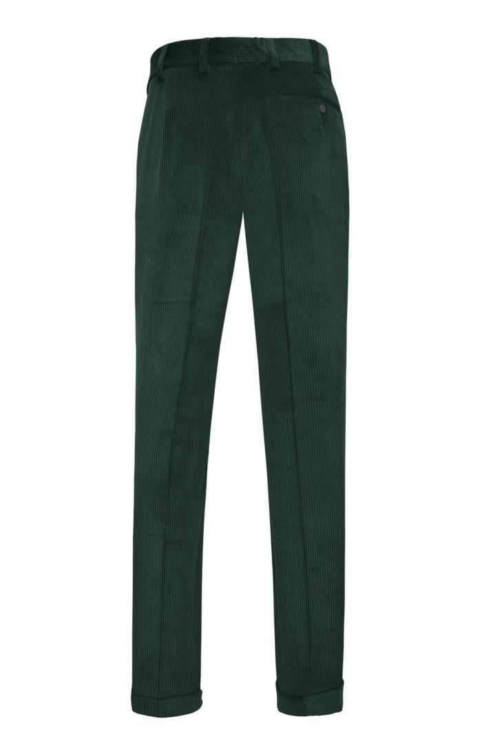 Buy Blackberrys Men Olive Green Regular Fit Solid Corduroy Trousers -  Trousers for Men 7795951 | Myntra