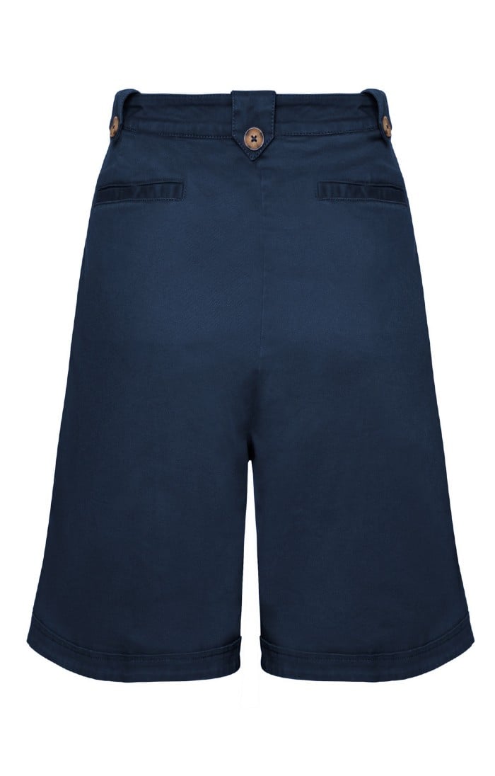 Ladies navy blue hot sale bermuda shorts