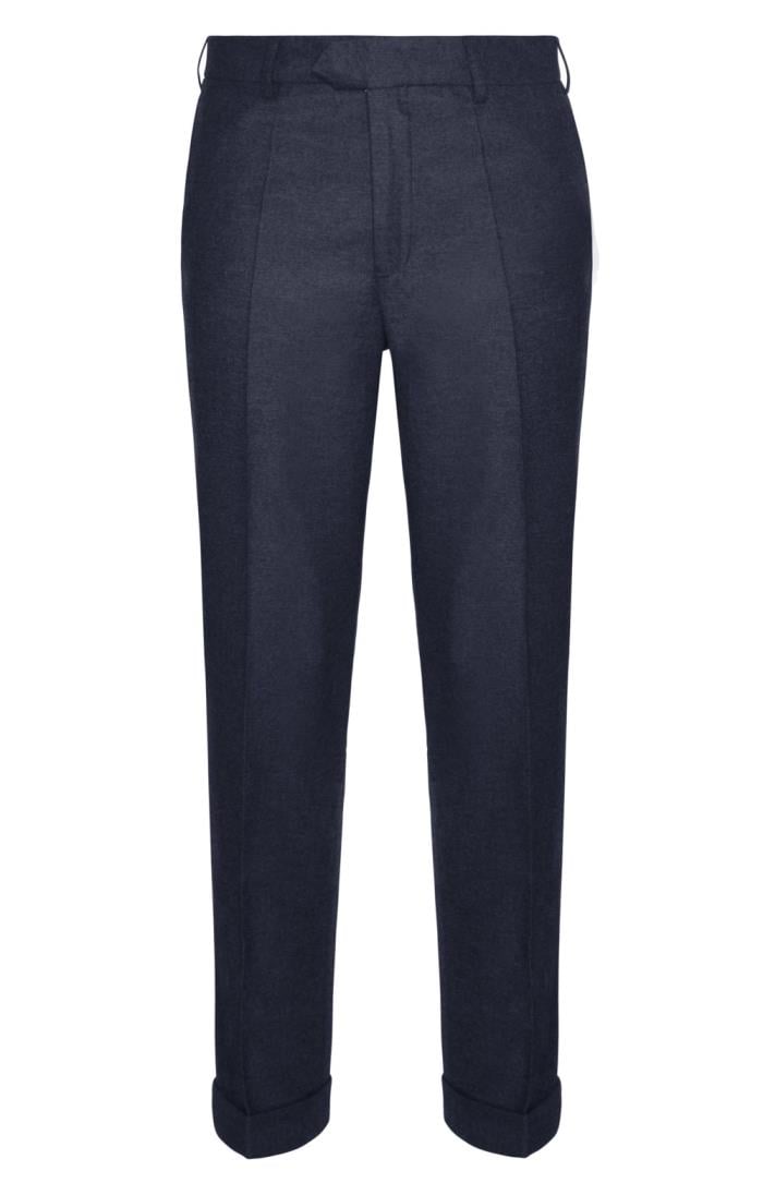 PORTUGUESE FLANNEL NAVY CHEMY TROUSERS – Aida Shoreditch