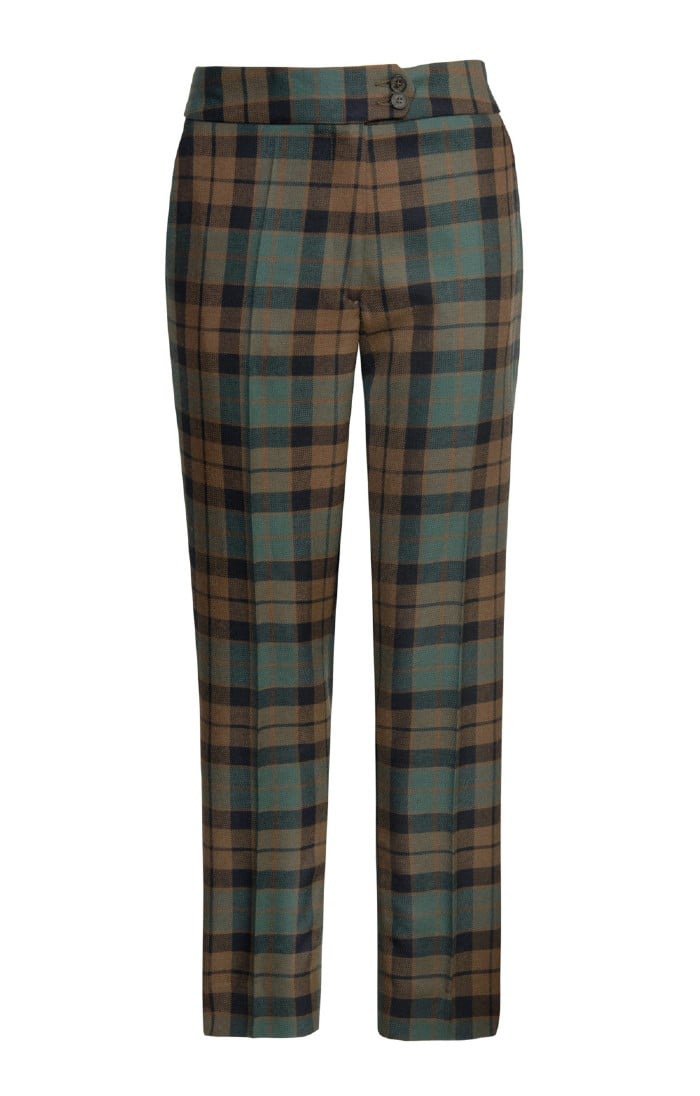 Black checked wool trousers | Marni | Trouser pants women, Wool trousers, Cropped  trousers