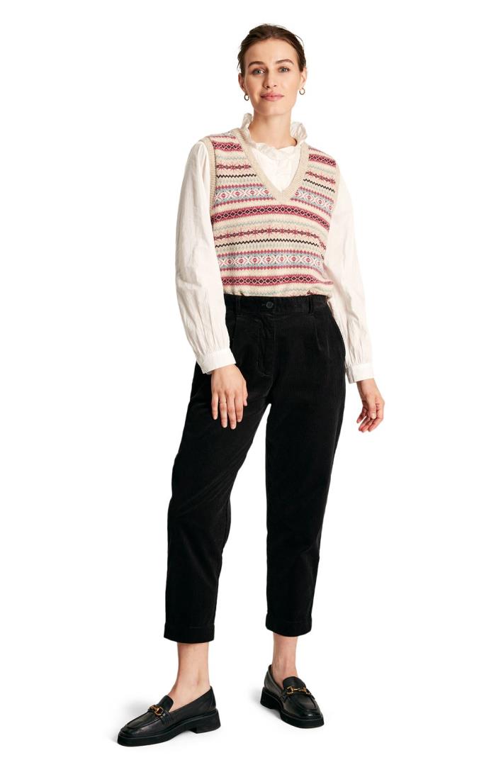 Velvet-Cord Tapered-Leg Trousers | Clothing Sale | The White Company UK