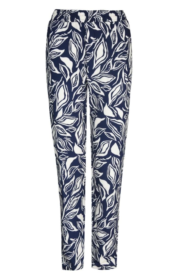 Ladies Leaf Print Trousers - House of Bruar