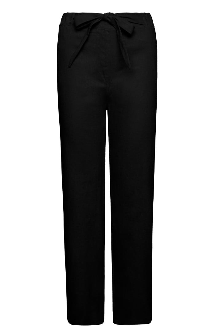 M&Co Black Stretch Tapered Trousers | M&Co