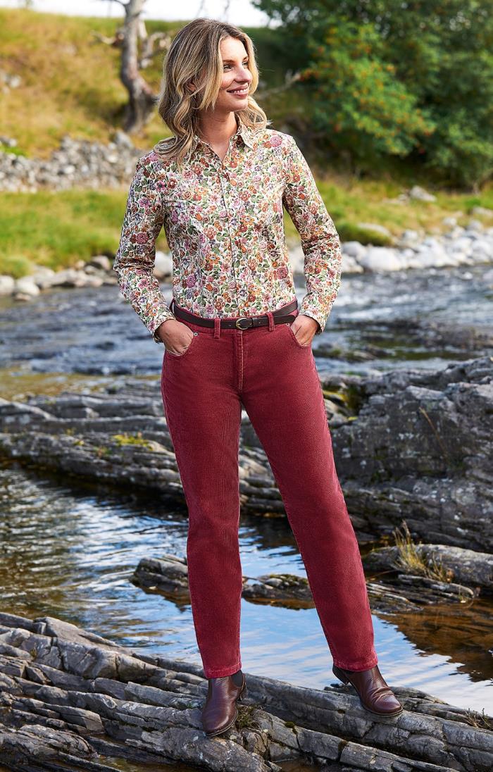 Ladies Needlecord Trousers Cord Trousers  The Classic Boutique