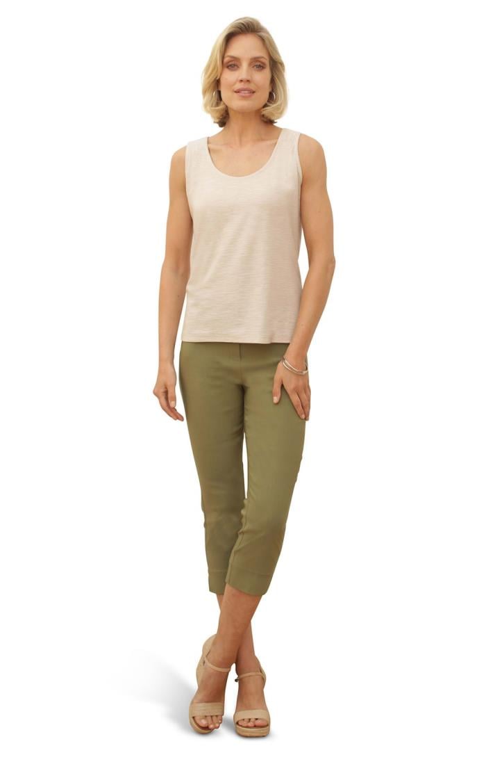 Ladies Pomodoro Crop Bengaline Trousers