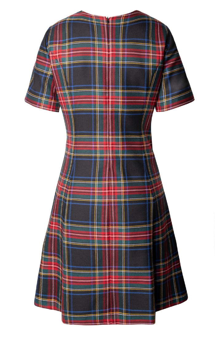 Ladies tartan dress hotsell