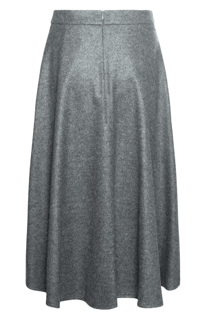 Grey swing skirt hotsell