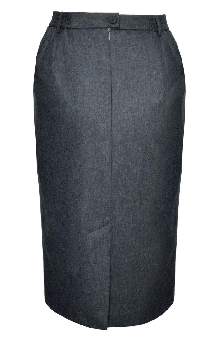 Grey flannel pencil on sale skirt