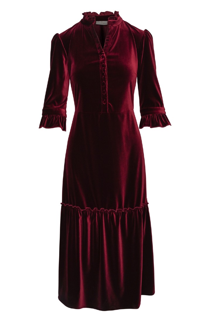 Burgundy victorian clearance dress