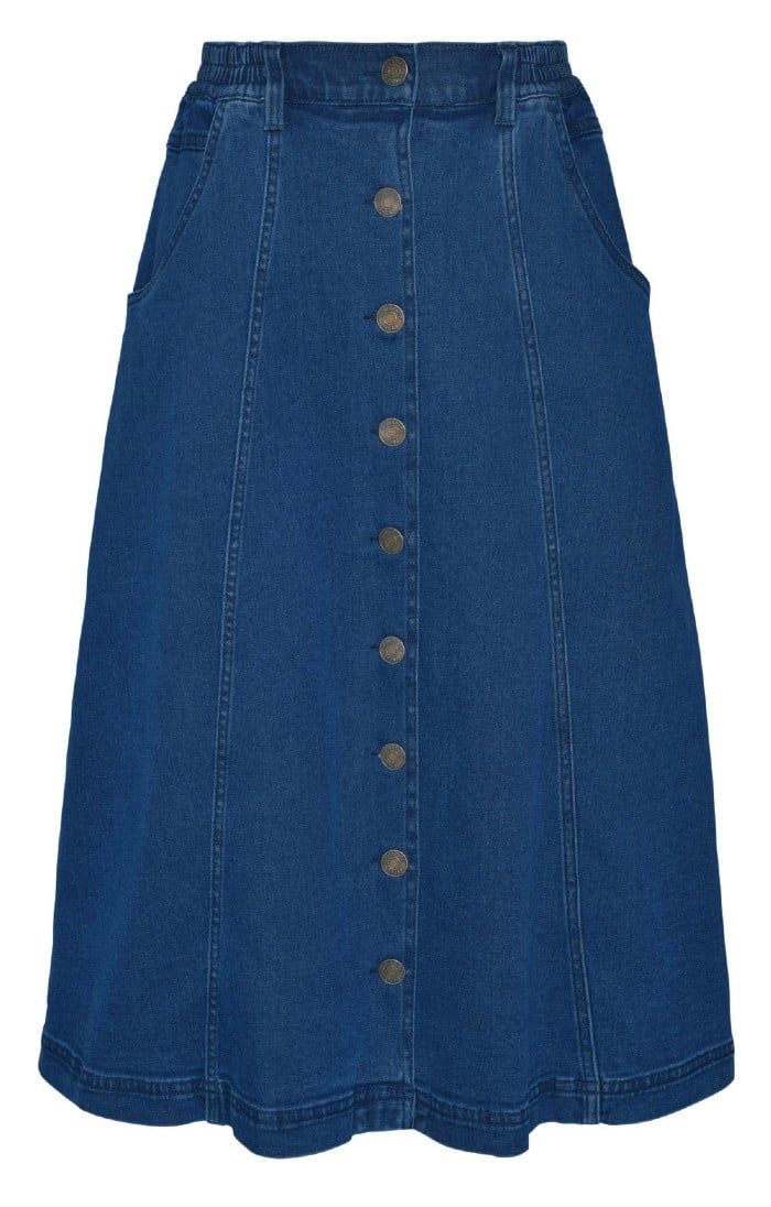 Short Denim Button Down Skirt, Size: Medium at Rs 1250/piece in Bengaluru |  ID: 16278406933