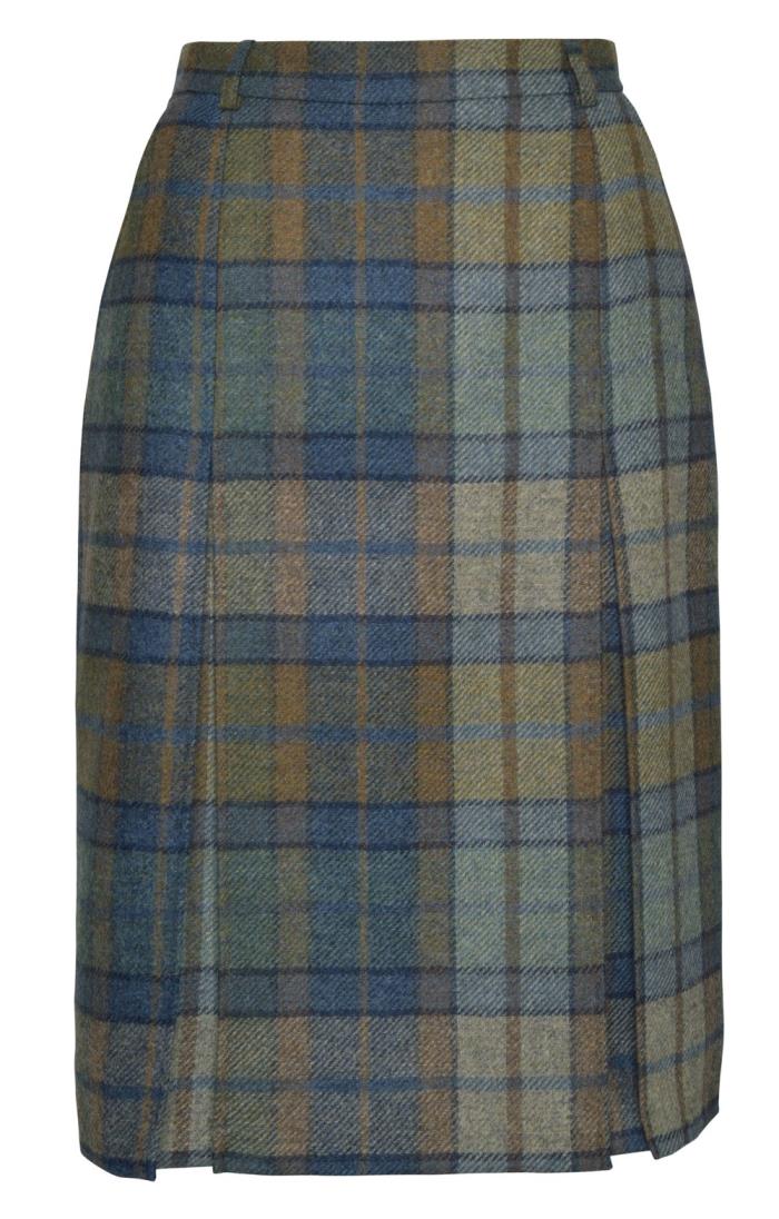 Ladies Tweed Invert Skirt - House of Bruar