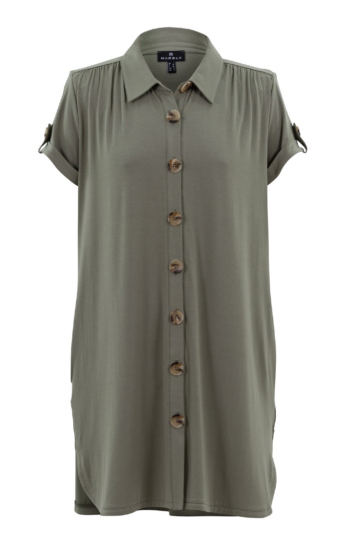 Ladies Marble Shirt Dress