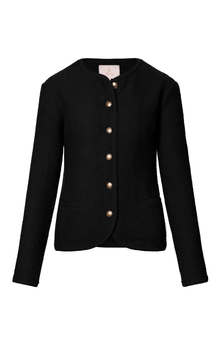 black wool jacket womens