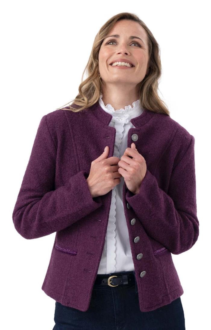 boiled wool jacket womens