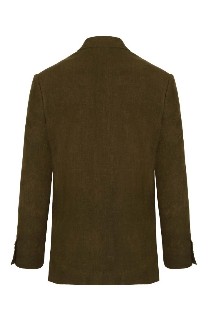 Mens Classic Linen Blazer Green House of Bruar