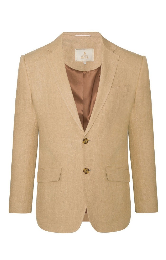 Mens Classic Linen Blazer Yellow House of Bruar