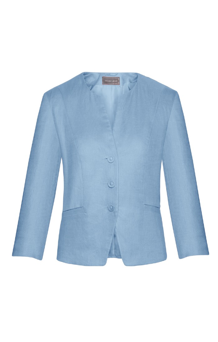 Ladies Smart Short Linen Jacket