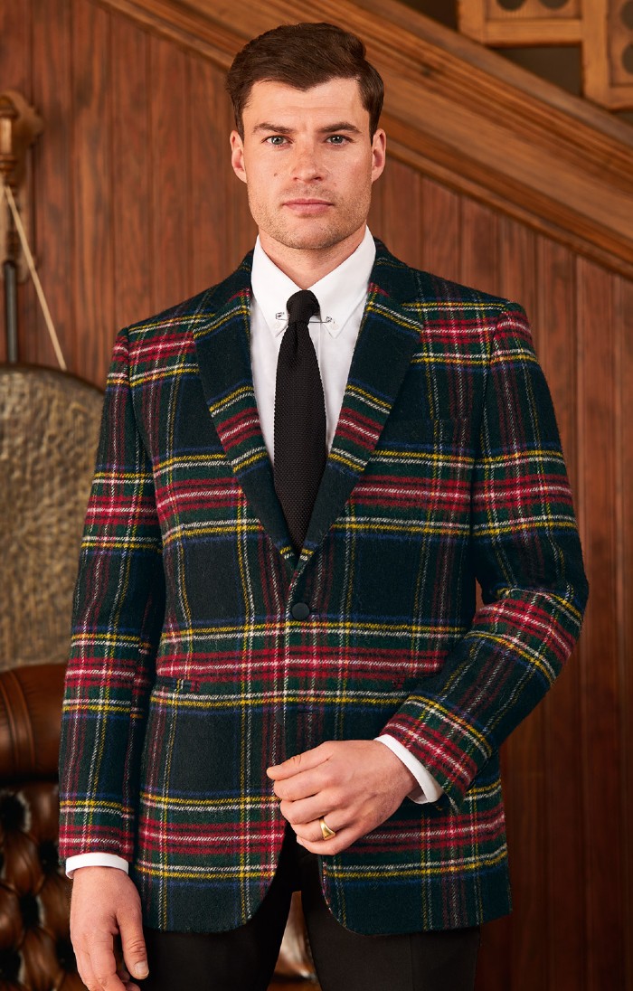 Tartan blazer mens sale