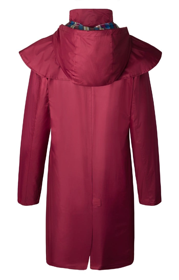 Burgundy raincoat sales ladies