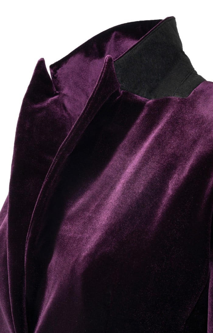 Ladies purple clearance velvet jacket