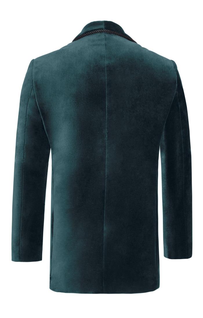 Men s Double Breasted Velvet Jacket