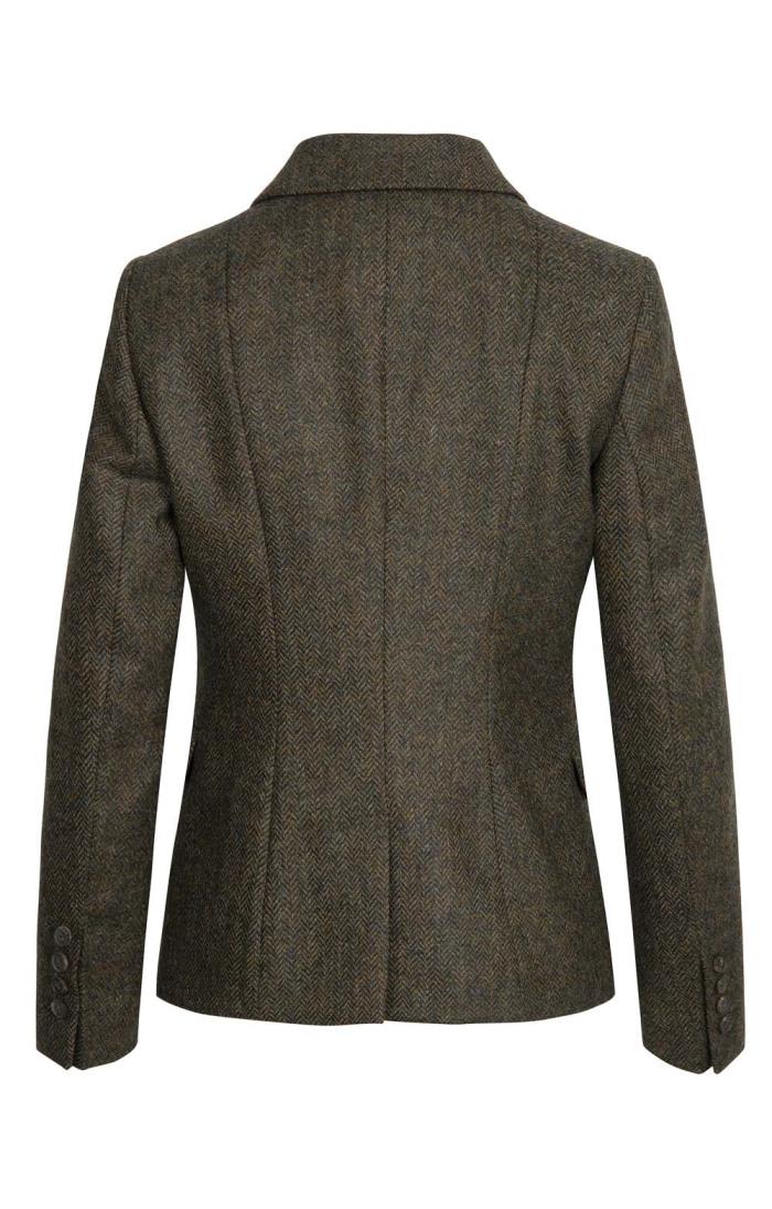 mustard tweed show jacket