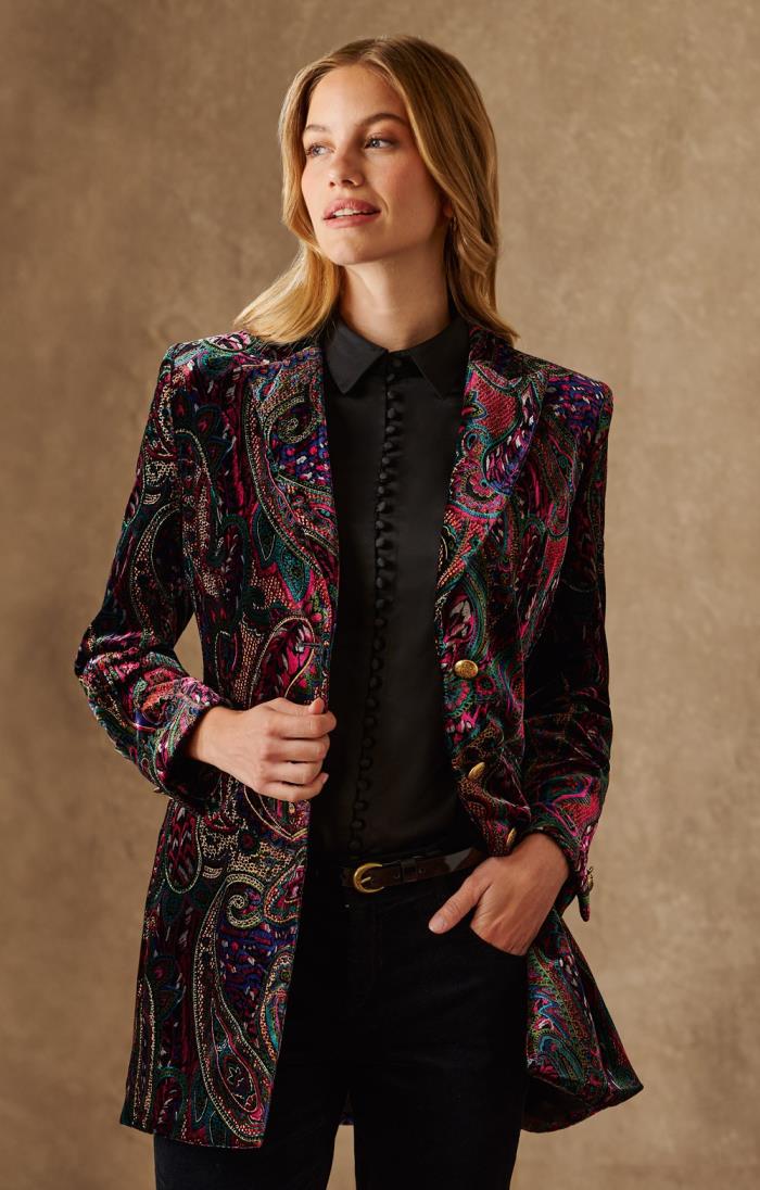 Soft velvet store jacket ladies