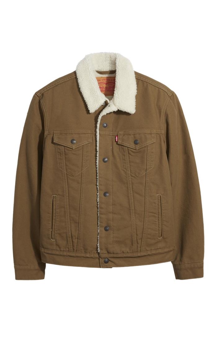 levis sherpa jacket mens tan