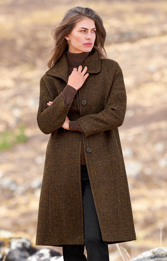 Tweed on sale raglan coat