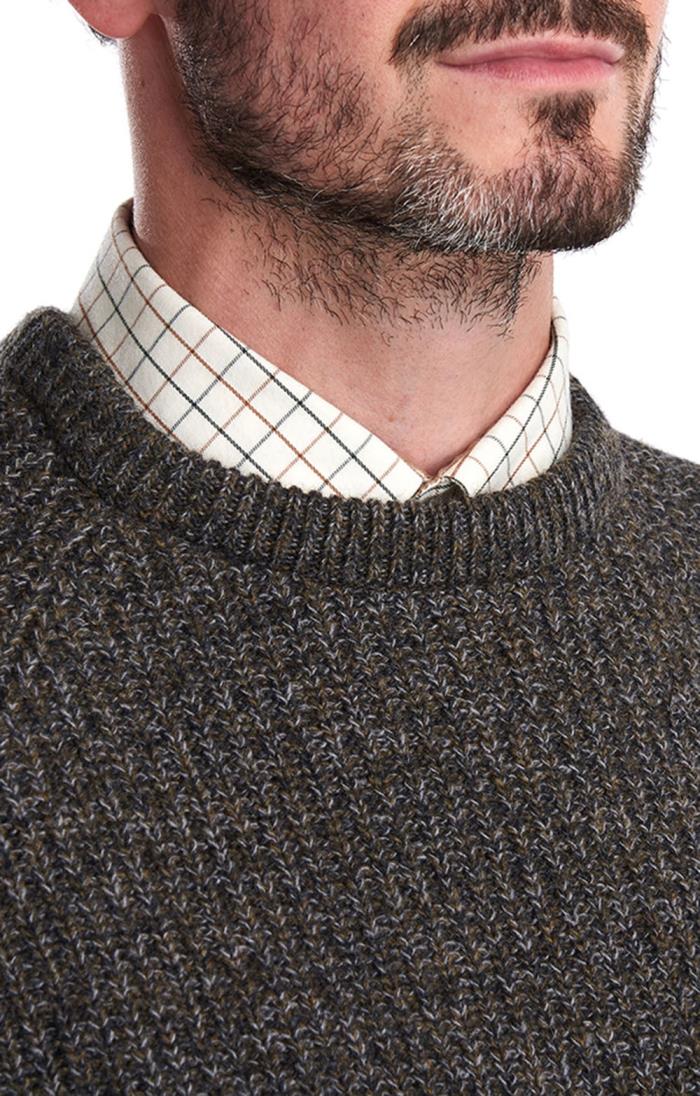 Barbour Horseford Crew Neck Sweater - Stone — Vaughan Davies