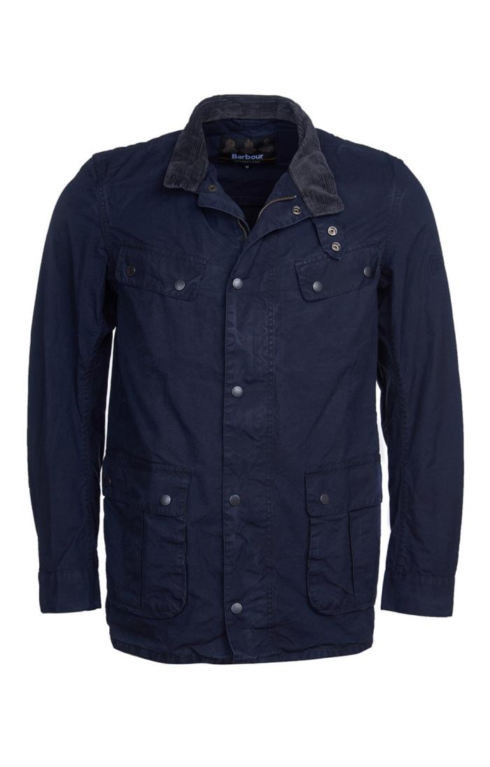 barbour international summer wash duke casual jacket navy