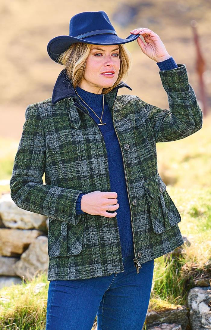 Harris tweed sale field coat