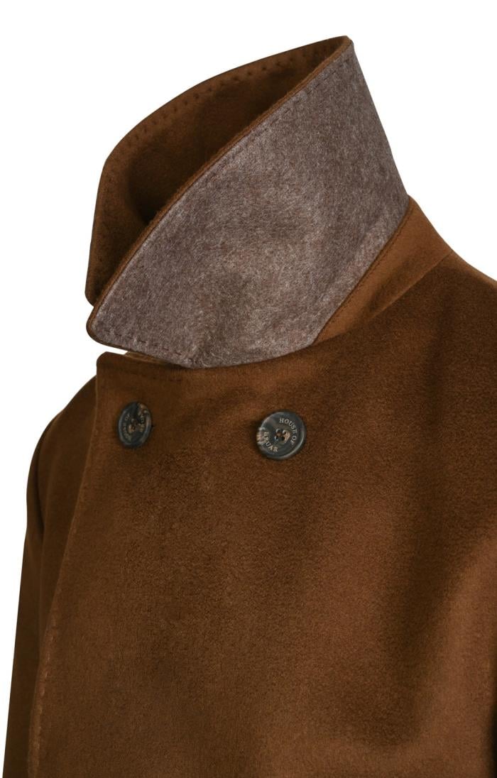 Men's tan 2025 wool peacoat