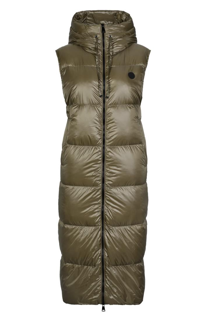 Long sleeveless padded gilet online