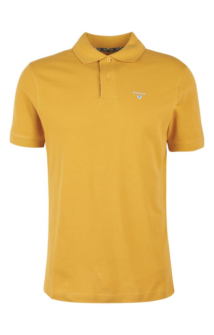 Barbour polo sale mens yellow