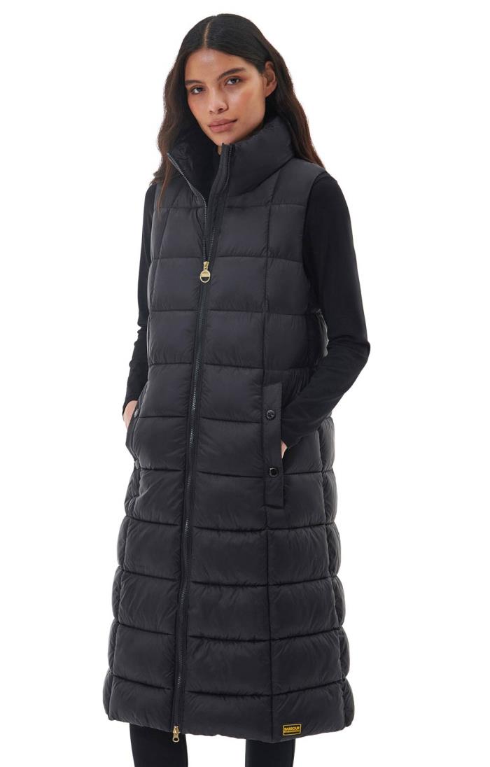 ladies barbour long gilet