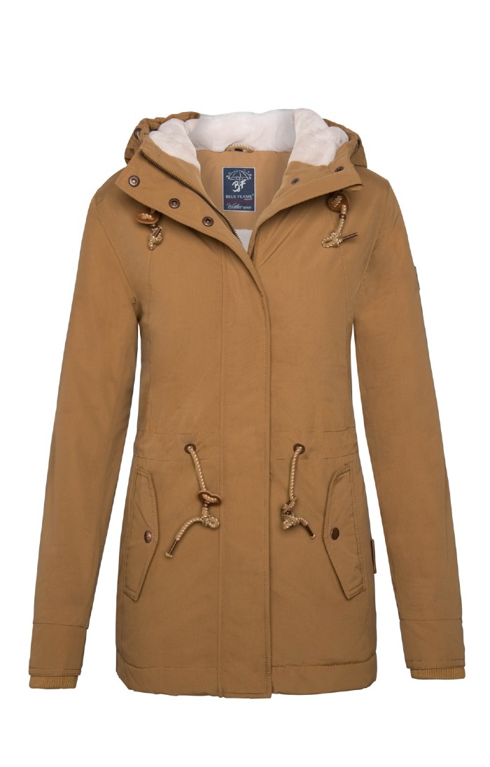 Ladies khaki parka hotsell