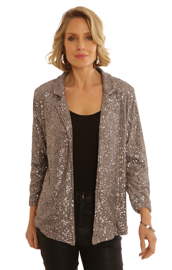 Ladies Pomodoro Micro Sequin Jacket