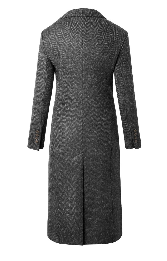 Ladies Full Length Single Breasted Coat