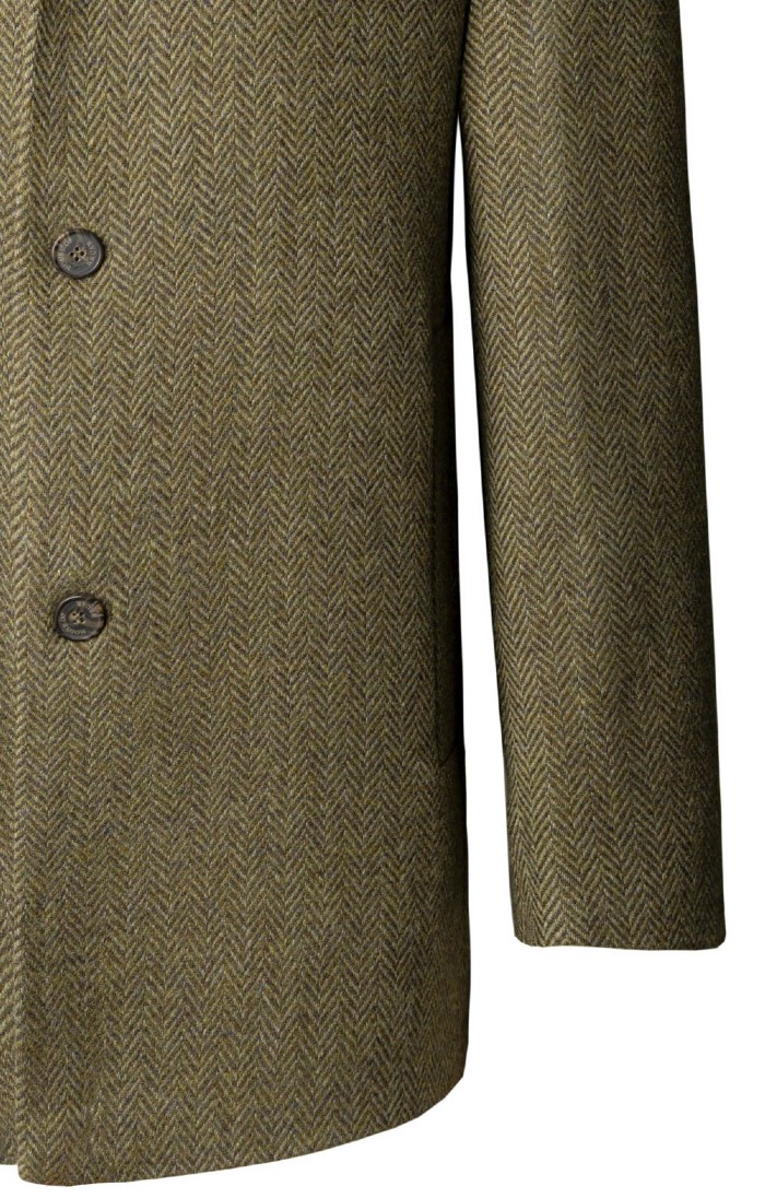 Mens tweed car coat best sale