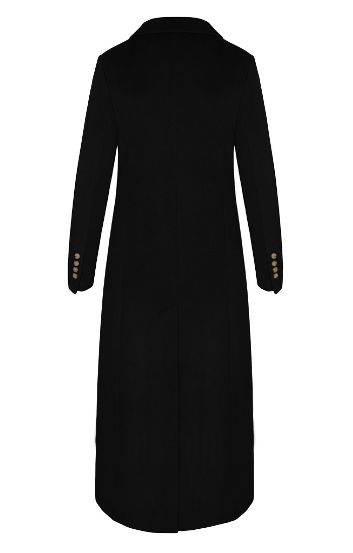 Ladies Wool Cashmere Full Length Coat