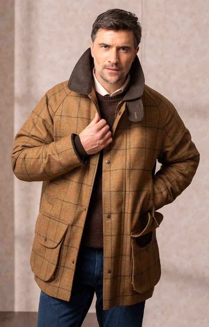 Plaid winter coat best sale