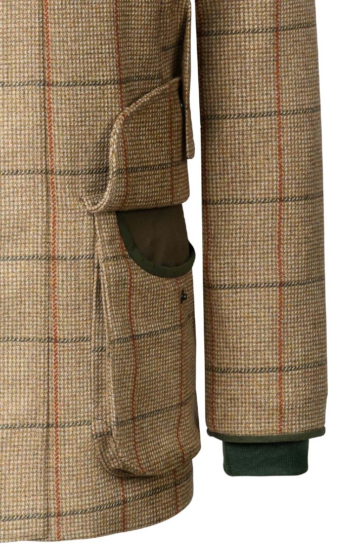 Men s Waterproof Scottish Saxony Tweed Sporting Coat Green House of Bruar