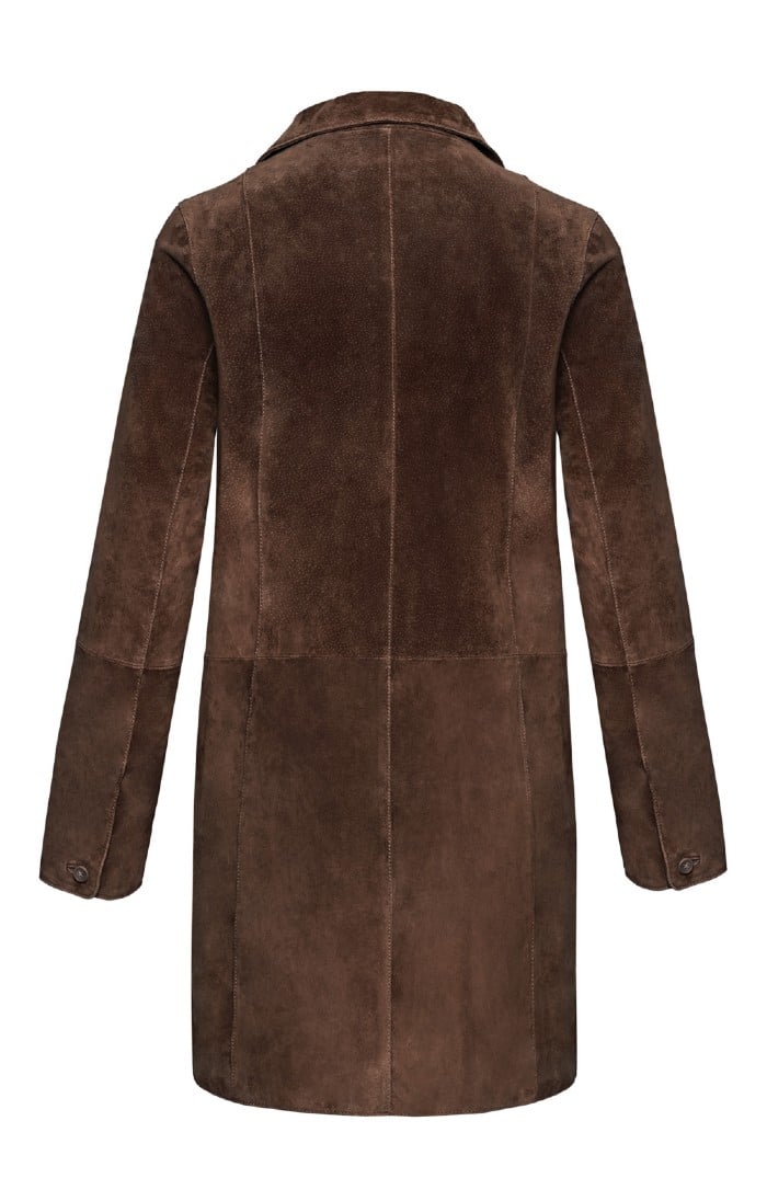 Full length 2025 suede coat